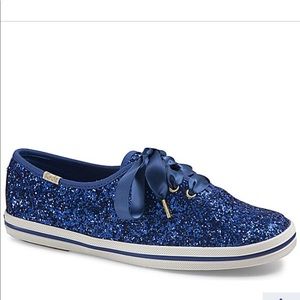 NEW Size 7.5 Kate Spade Keds in Blue Glitter